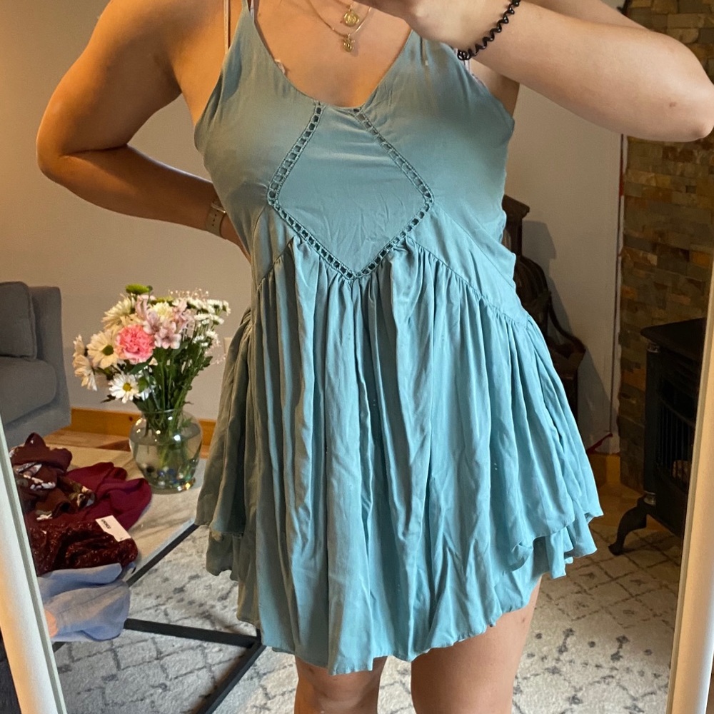 Blue dress